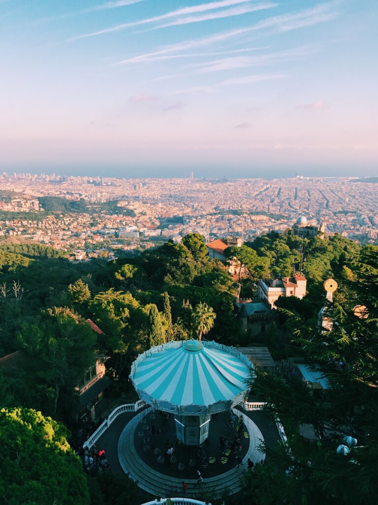 Uitzicht Tibidabo Barcelona