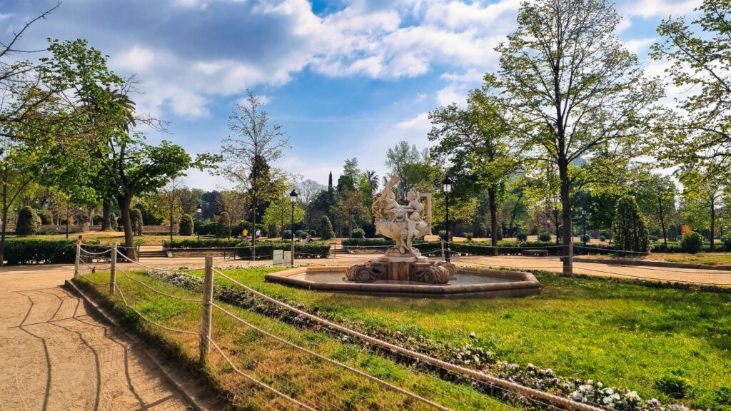 park bij parlamento de catalunya